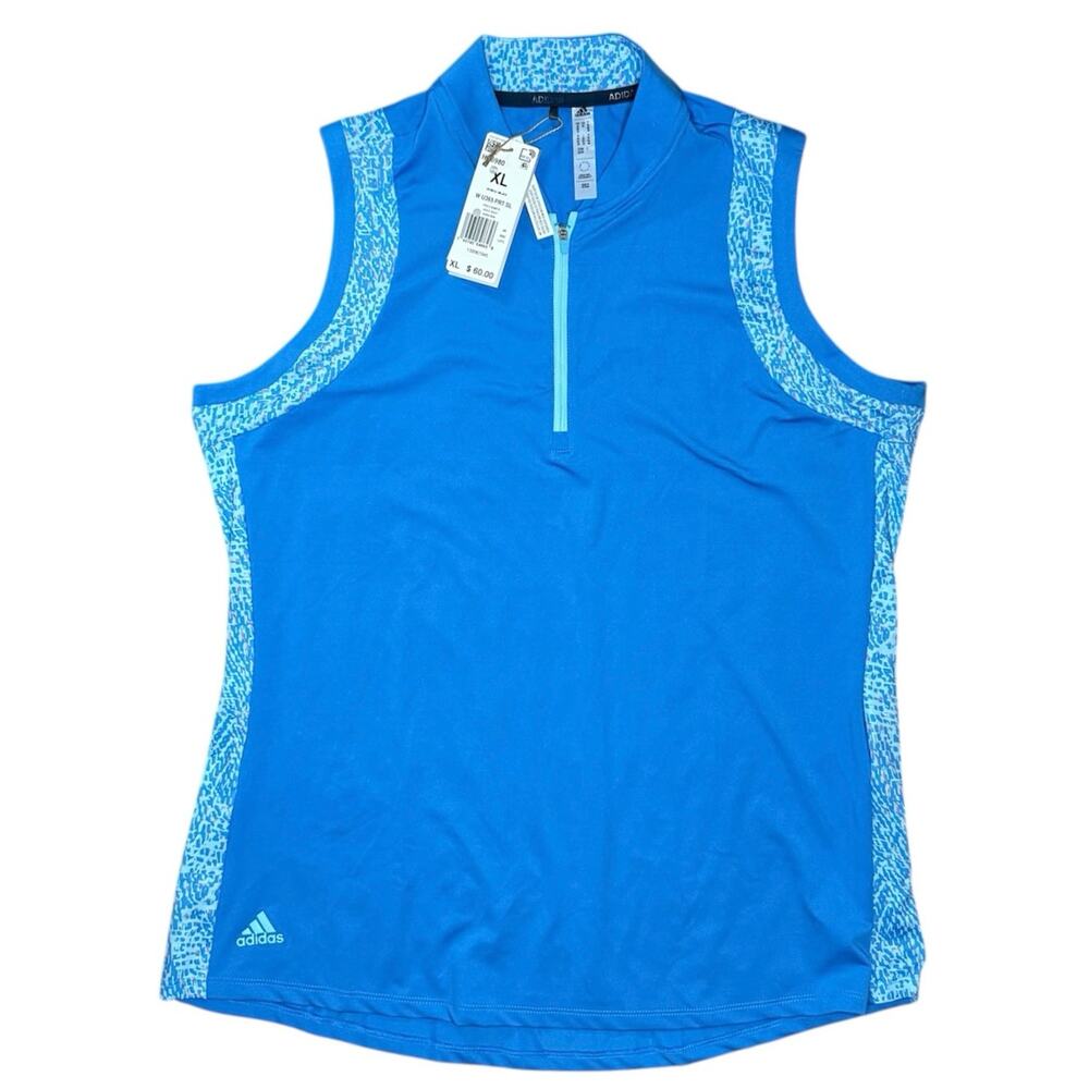 NWT Adidas Ultimate 365 Print Sleeveless Polo Size XL - Picture 3 of 7